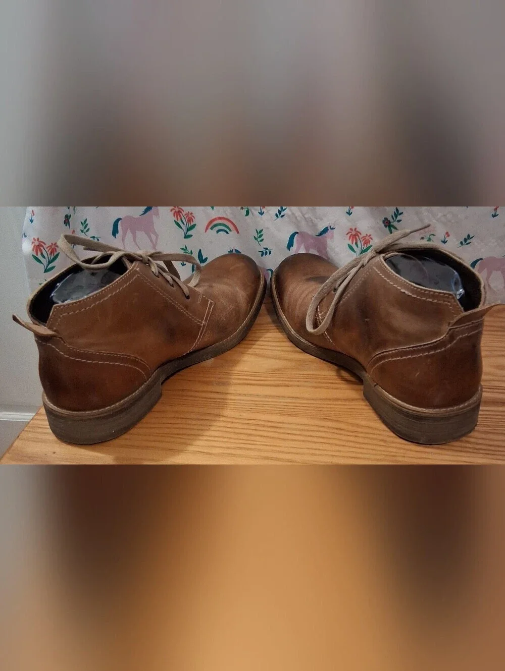 EUC Bed Stu Draco Tan Distressed Business Casual Everyday Chukka Boot Shoe SZ 9
